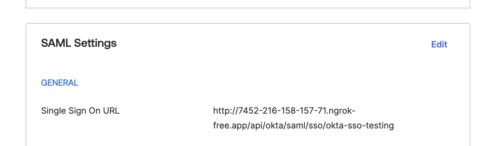 Okta metadata url