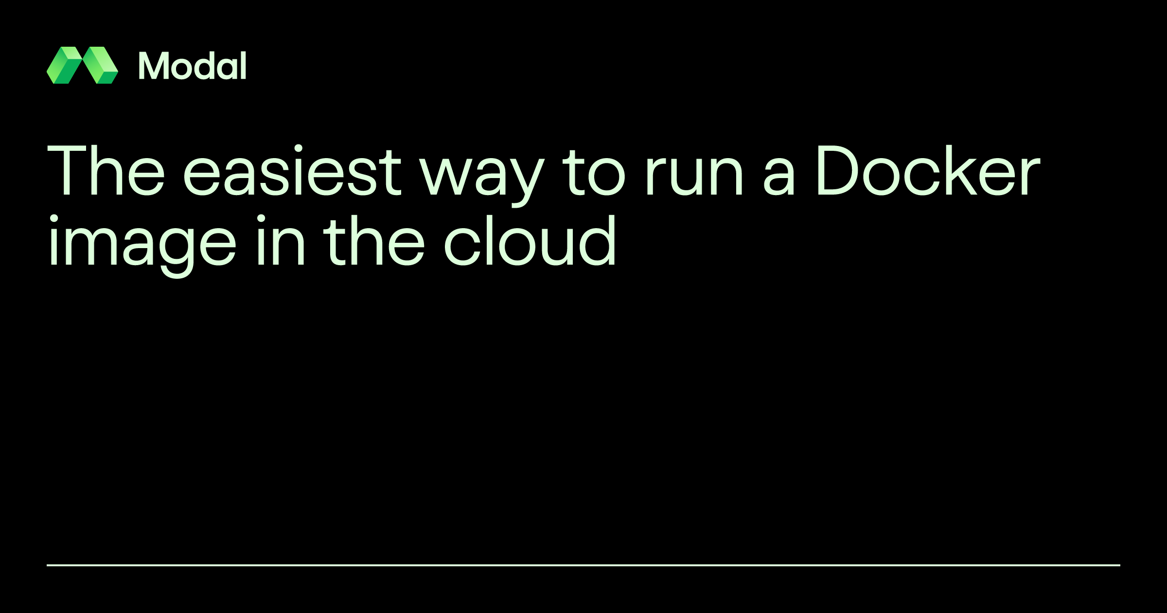The Easiest Way To Run A Docker Image In The Cloud