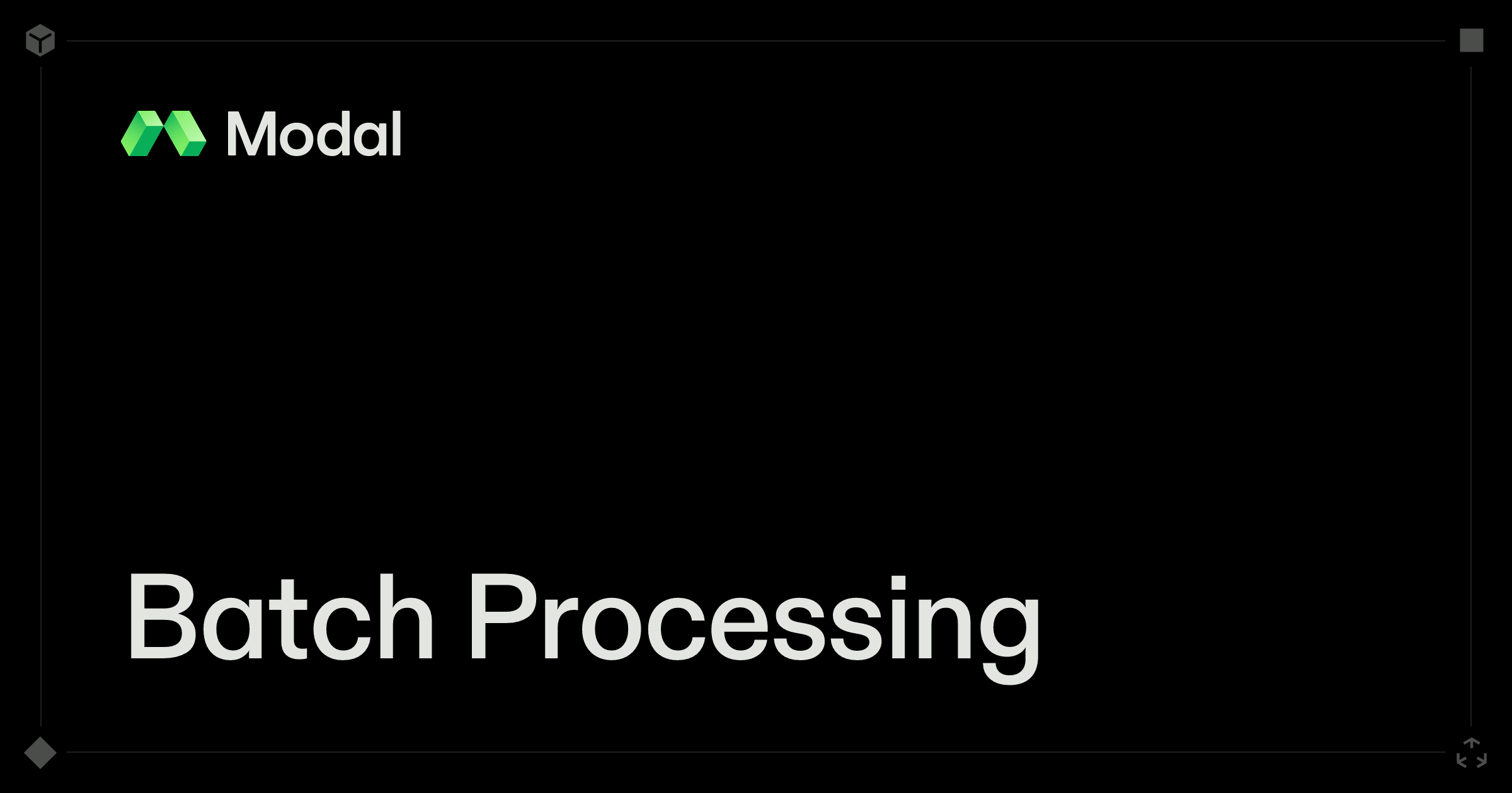 Batch Processing | Modal Docs