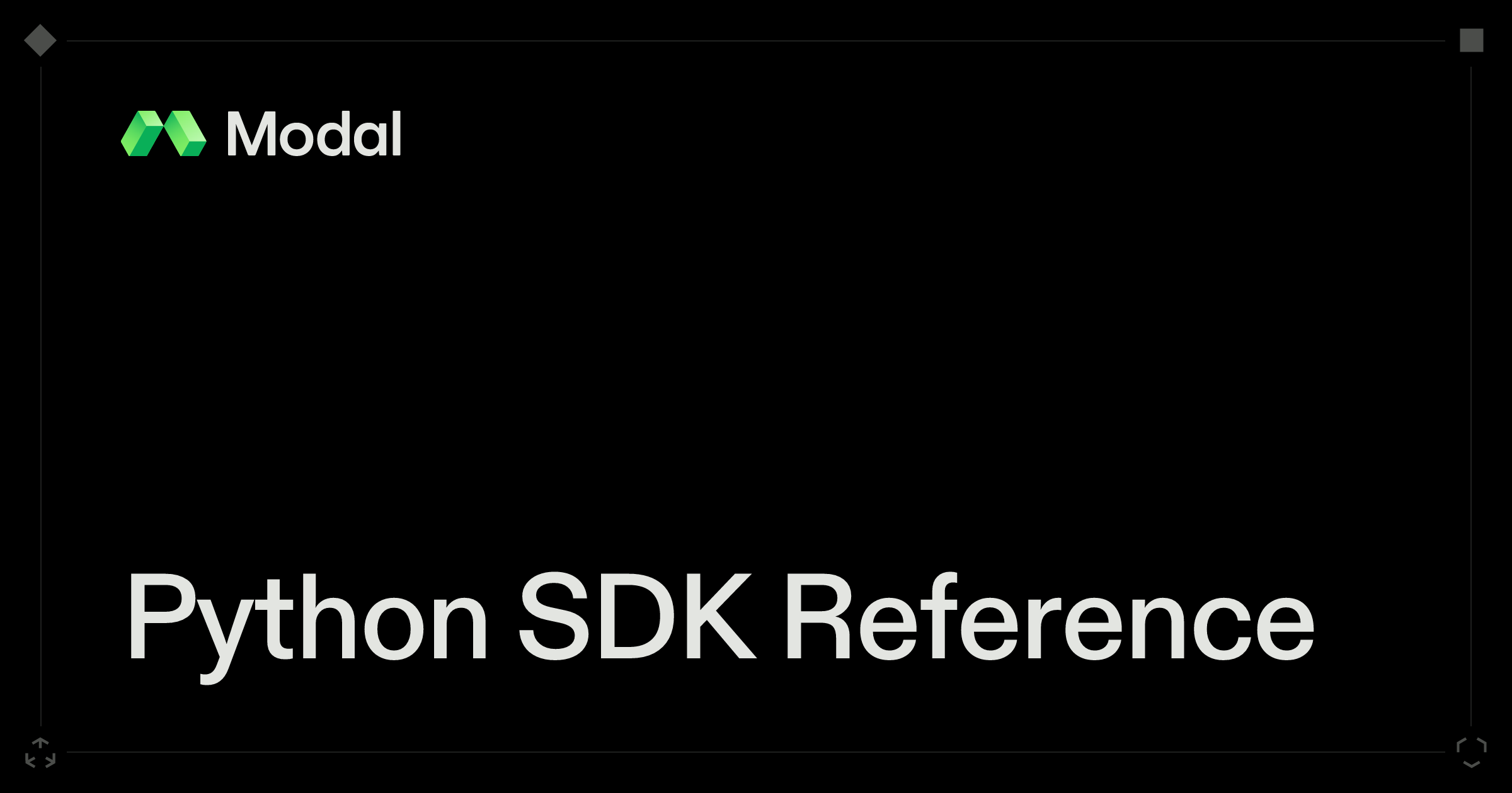 Python SDK Reference | Modal Docs