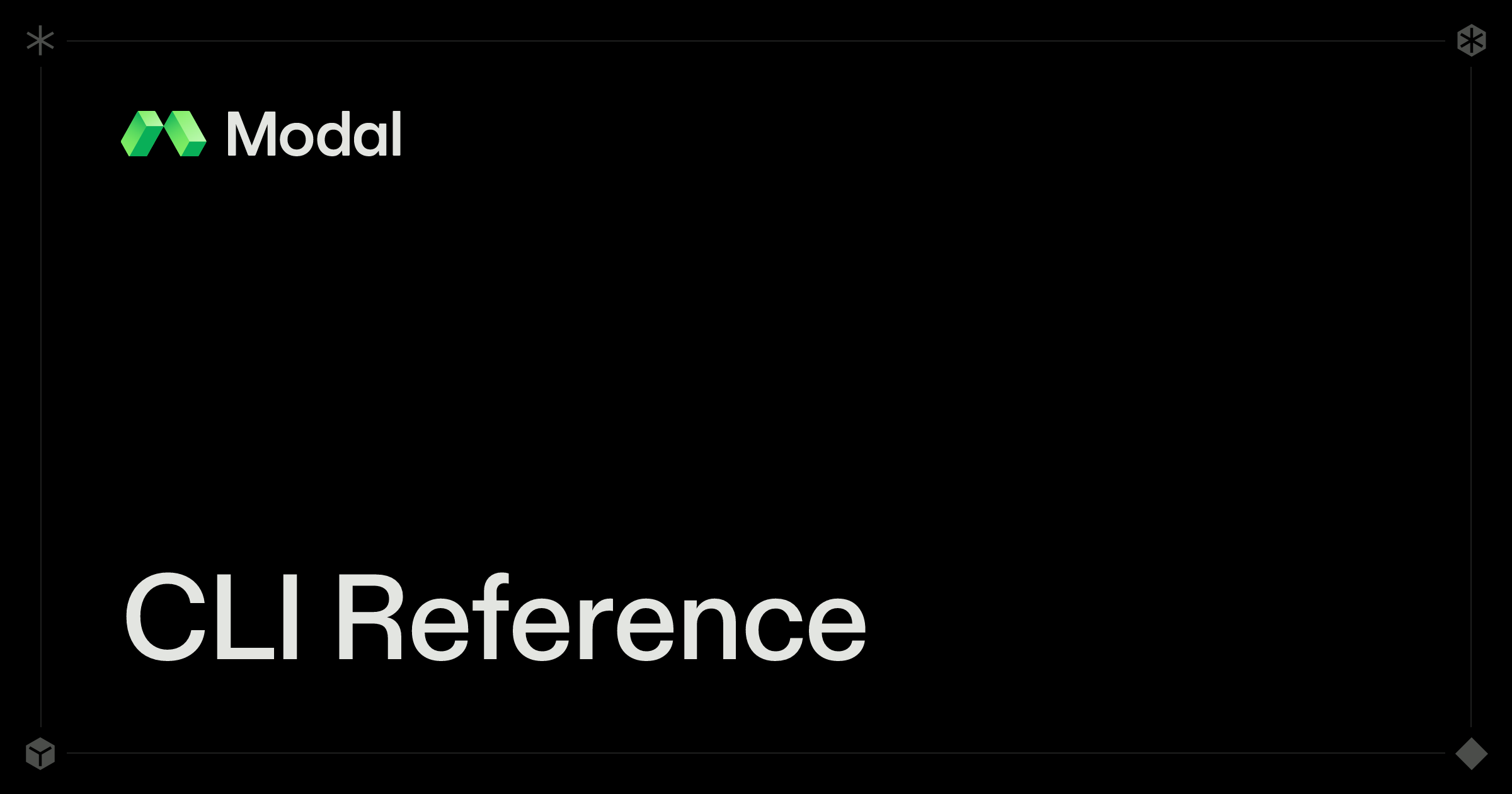 CLI Reference | Modal Docs
