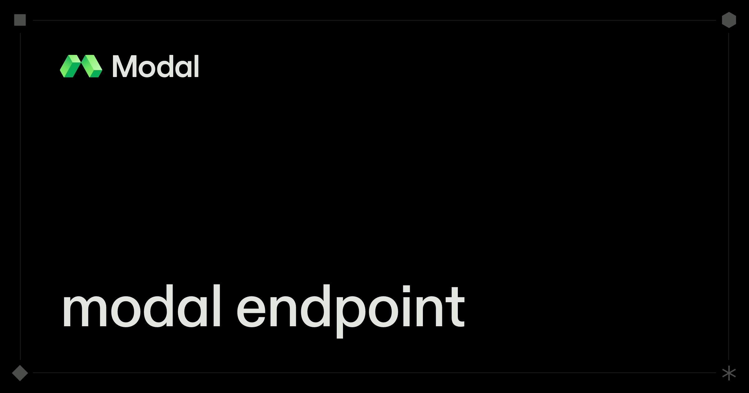 modal endpoint | Modal Docs