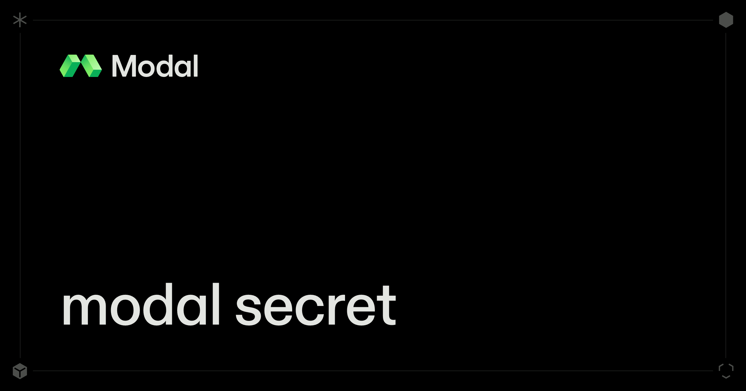 modal secret | Modal Docs